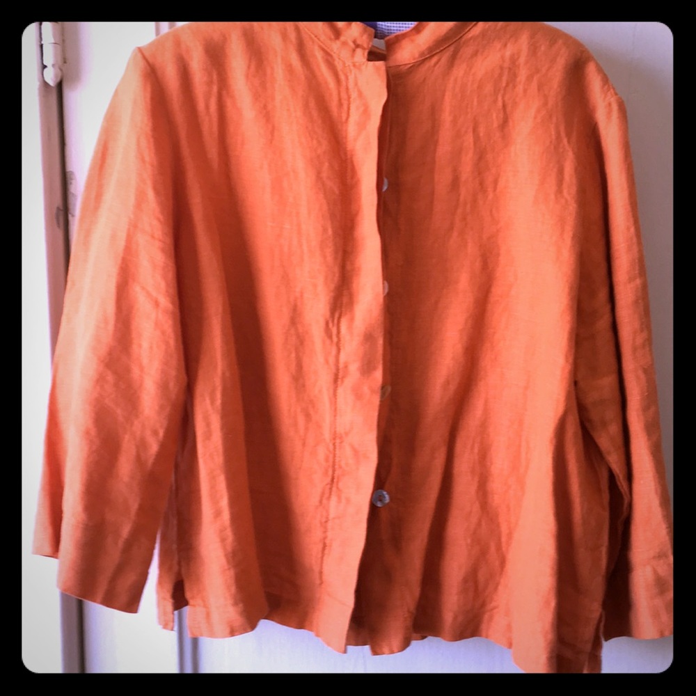 Bryan Walker Linen Orange Jacket